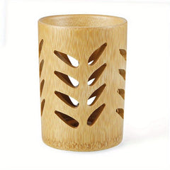 Bamboo Pen Container Toothbrush Holder