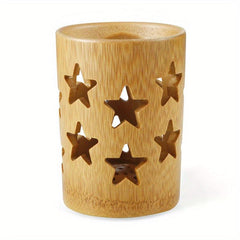 Bamboo Pen Container Toothbrush Holder