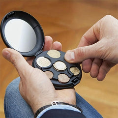 Coin Storage Box With Mirror and Lid