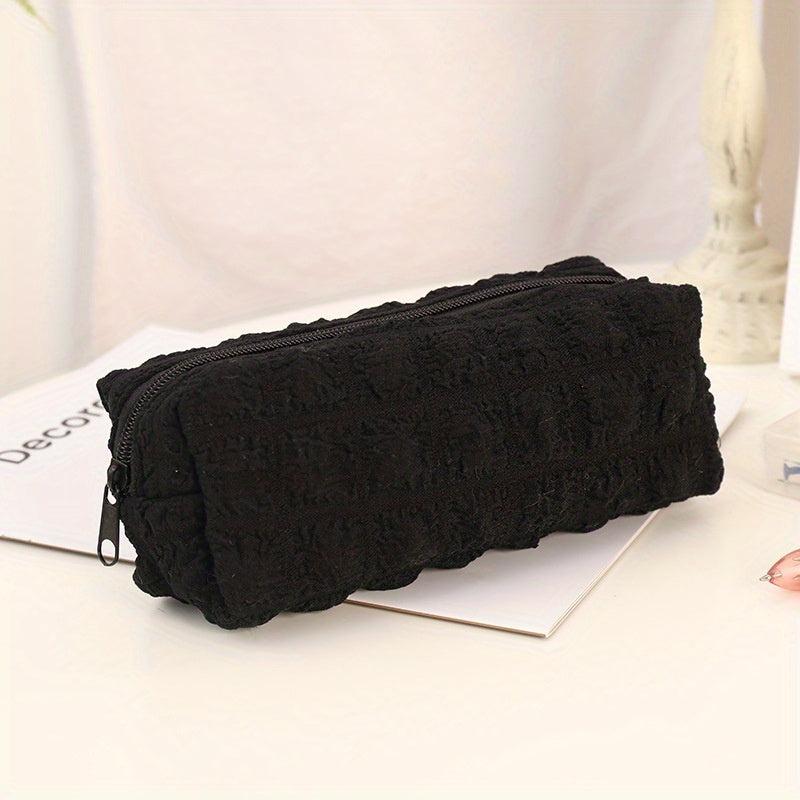 Puff Pencil Case Cream Pen Bag Stationery Storage Bag