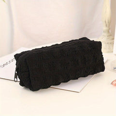 Puff Pencil Case Cream Pen Bag Stationery Storage Bag