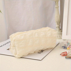 Puff Pencil Case Cream Pen Bag Stationery Storage Bag