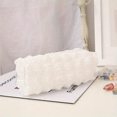 Puff Pencil Case Cream Pen Bag Stationery Storage Bag