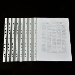 100 Pcs A4 Clear Document Folders Waterproof Transparent