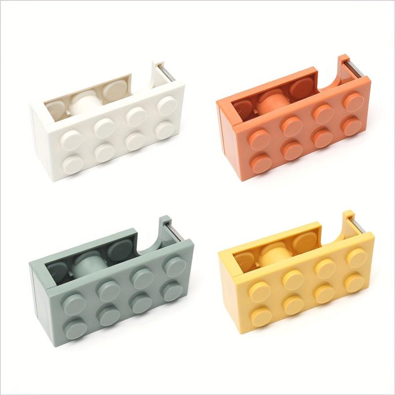Building Block Adhesive Tape Holder with Cutter