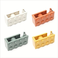 Building Block Adhesive Tape Holder with Cutter