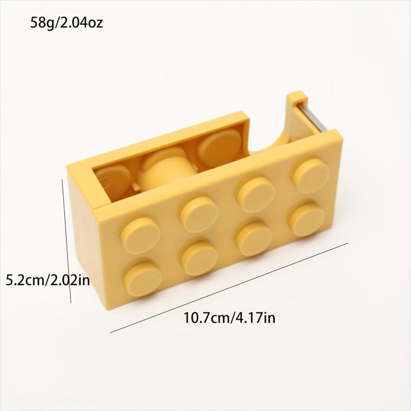Building Block Adhesive Tape Holder with Cutter