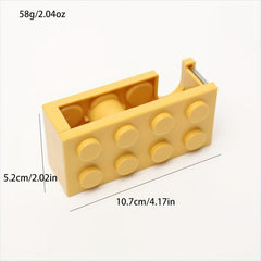Building Block Adhesive Tape Holder with Cutter