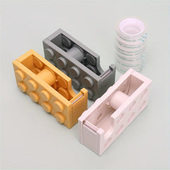 Building Block Adhesive Tape Holder with Cutter