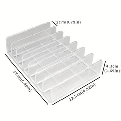 Clear Desk Organizer for Notes Book Business Card Mail
