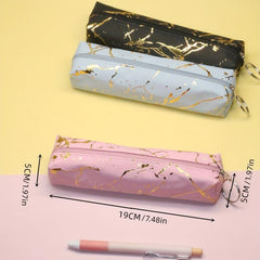 Marble Pattern Pencil Case Student Stationery