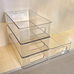 Acrylic Desktop Cosmetics Storage Box Mask Transparent Dormitory Shelf
