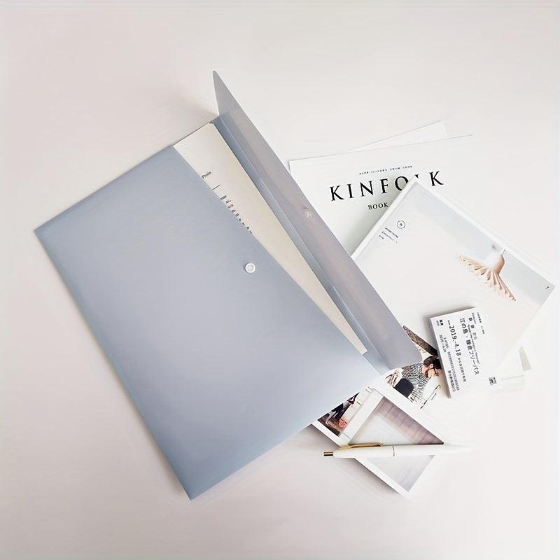 A4 Easy Button File Document Folder - 3 Colors