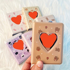 Heart Card Holder 40 Pockets For Polaroid 7 Mini Photo Ablum