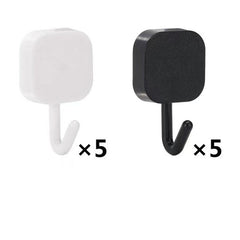 10pcs Self Adhesive Hooks for Hanging Coats Scarves Keys