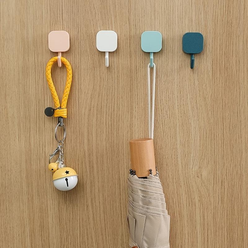10pcs Self Adhesive Hooks for Hanging Coats Scarves Keys