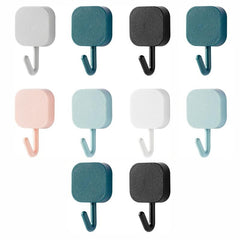 10pcs Self Adhesive Hooks for Hanging Coats Scarves Keys