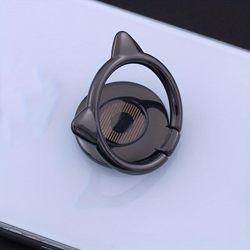 Little Devil Mobile Phone Bracket Metal Cat Ears Finger Ring Buckle Bracket