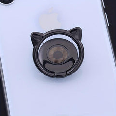 Little Devil Mobile Phone Bracket Metal Cat Ears Finger Ring Buckle Bracket