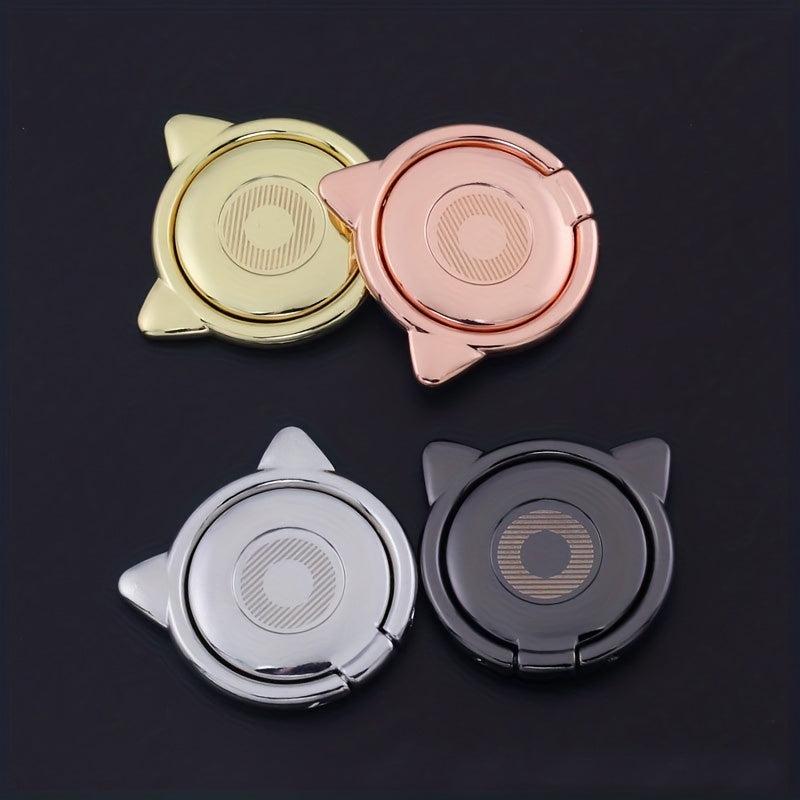 Little Devil Mobile Phone Bracket Metal Cat Ears Finger Ring Buckle Bracket