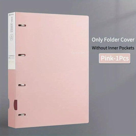 Purple Pink Green A4 Loose leaf Folder 4 Holes