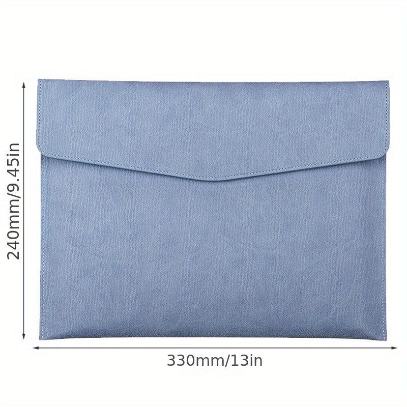 Faux Leather Document Bag for Business School Office