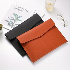Faux Leather Document Bag for Business School Office