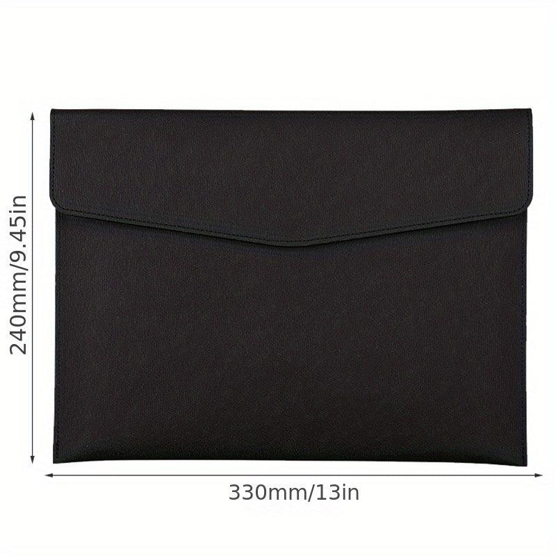 Faux Leather Document Bag for Business School Office
