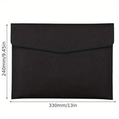 Faux Leather Document Bag for Business School Office
