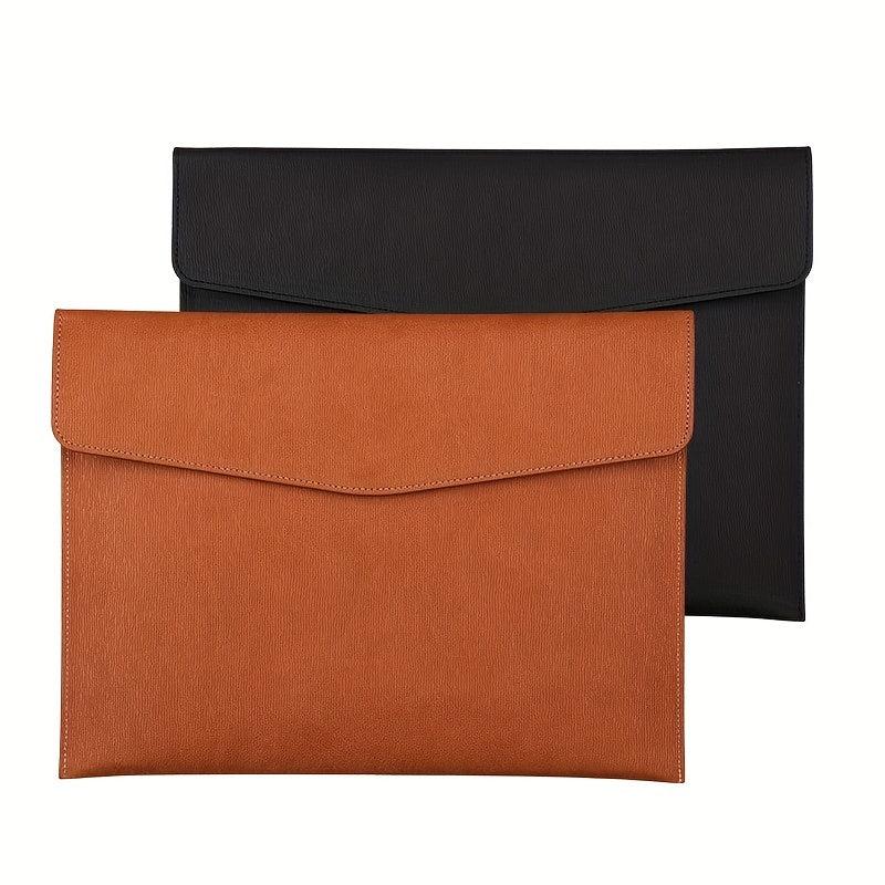 Faux Leather Document Bag for Business School Office