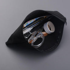 Portable Large Capacity Canvas Pencil Bag Student Stationery Storage