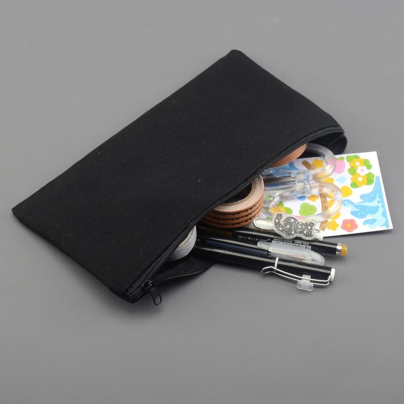 Portable Large Capacity Canvas Pencil Bag Student Stationery Storage
