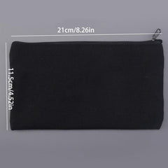 Portable Large Capacity Canvas Pencil Bag Student Stationery Storage