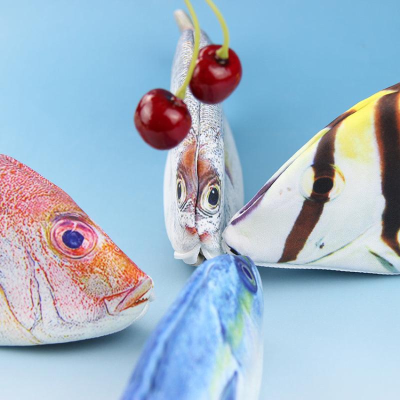 Deep sea Fish Creative Pencil Case Durable Zipper Pouch
