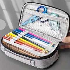 Canvas Pencil Case for Students - Stylish and Spacious