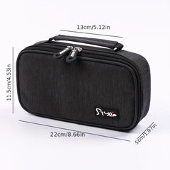 Canvas Pencil Case for Students - Stylish and Spacious