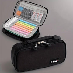 Canvas Pencil Case for Students - Stylish and Spacious