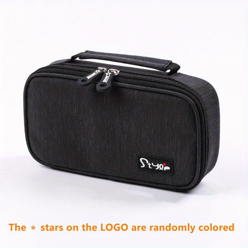 Canvas Pencil Case for Students - Stylish and Spacious
