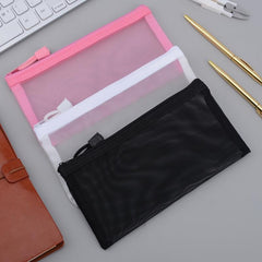 Portable Mesh Pencil Bag for Students & Adults