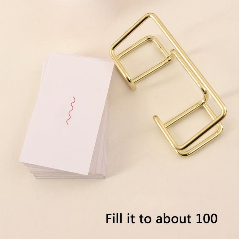 Metal Business Card Holder Desktop Storage Box