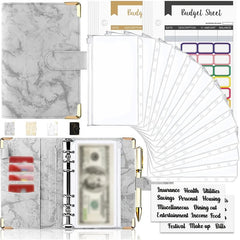 A6 Marble Print Journal Set - Stay Organized & Stylish