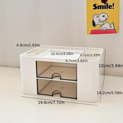 Drawer Layer Stationery Storage Box - No Stickers