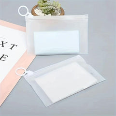 Thick Zipper Bags Stationery Storage Travel Cosmetic Transparent Storage