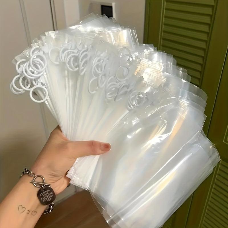 Thick Zipper Bags Stationery Storage Travel Cosmetic Transparent Storage