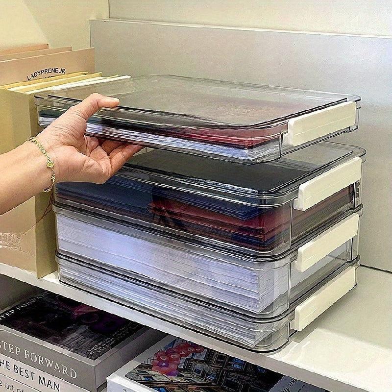 Transparent Document Storage Box Household Registration Book A4 Size