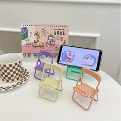 Macaron Stool Foldable Mobile Phone Chair Stand