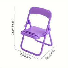 Macaron Stool Foldable Mobile Phone Chair Stand