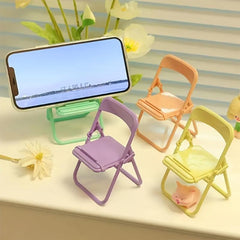 Macaron Stool Foldable Mobile Phone Chair Stand