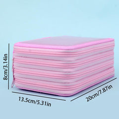 72 Hole Portable Pencil Case with Handle for School & College