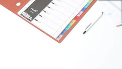 A4 Refill Paper Divider Index 11 Holes 10 Pages for Binders